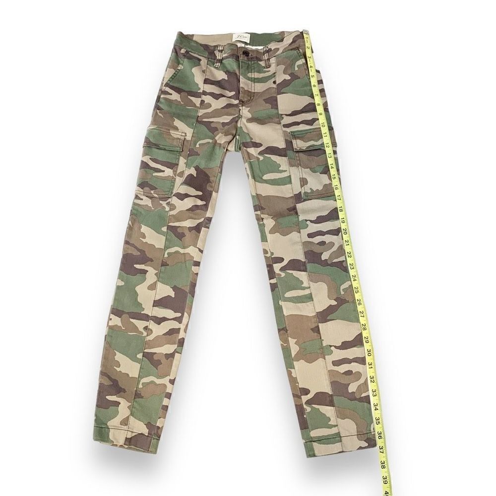 J. Crew Vintage Straight Cargo Pants in Camo Print High Rise Women’s Size 24 - Picture 14 of 15